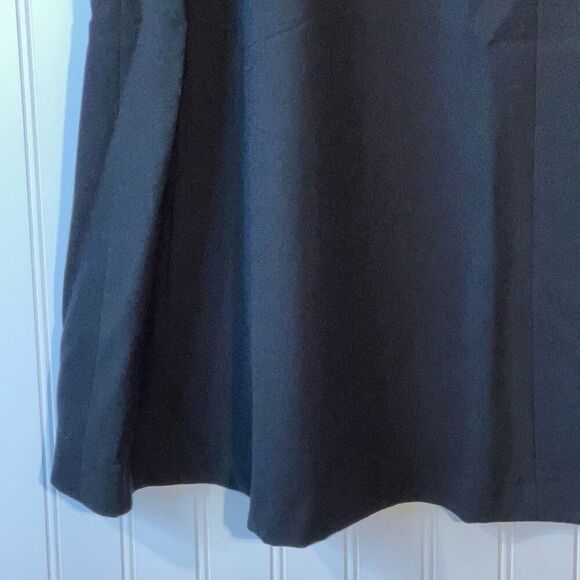 Jones New York 100% Wool Wrap Skirt Women’s 16 Black A-Line Office Mid Length - Picture 10 of 12